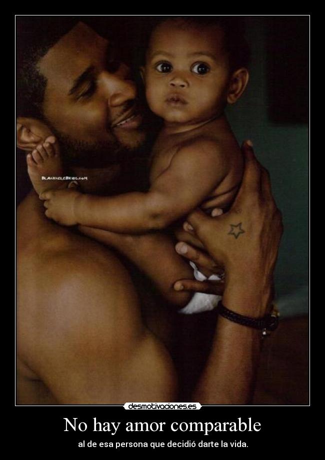 No hay amor comparable - al de esa persona que decidió darte la vida.