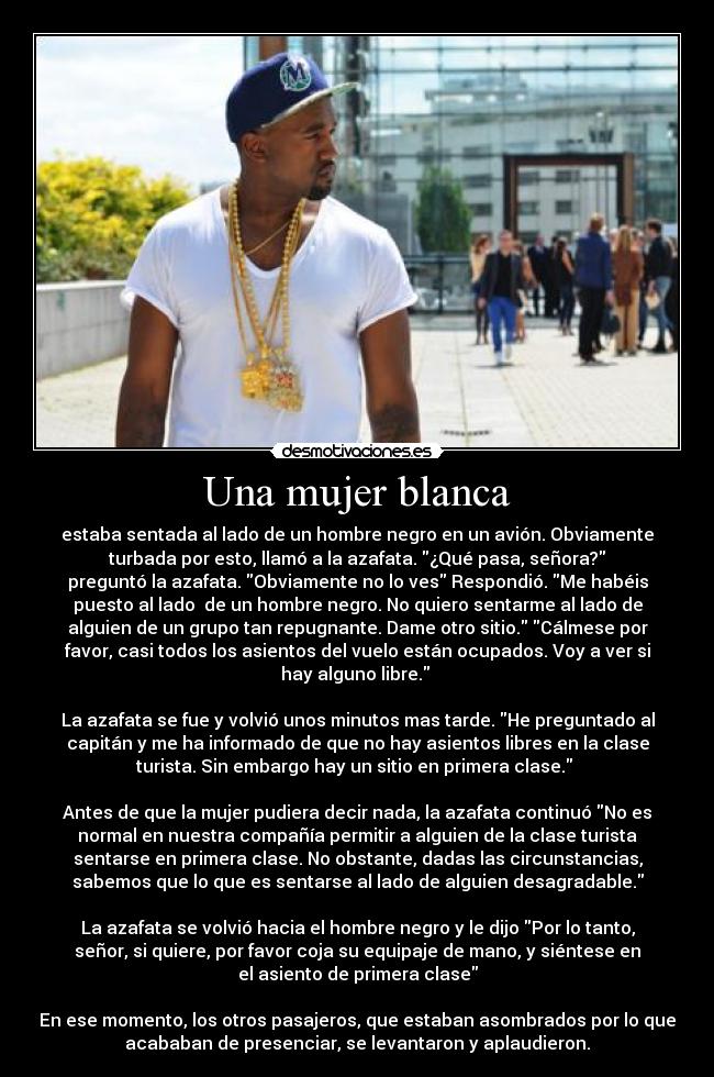 Una mujer blanca -