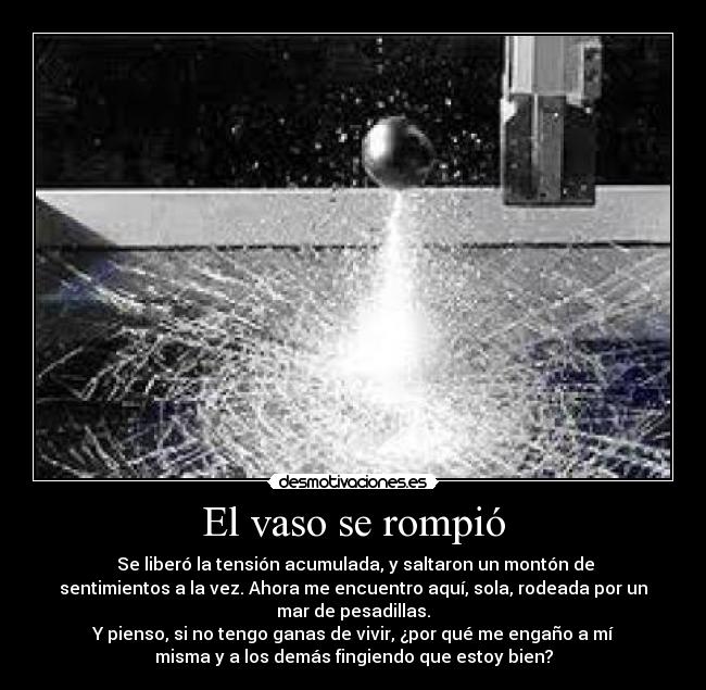El vaso se rompió - 