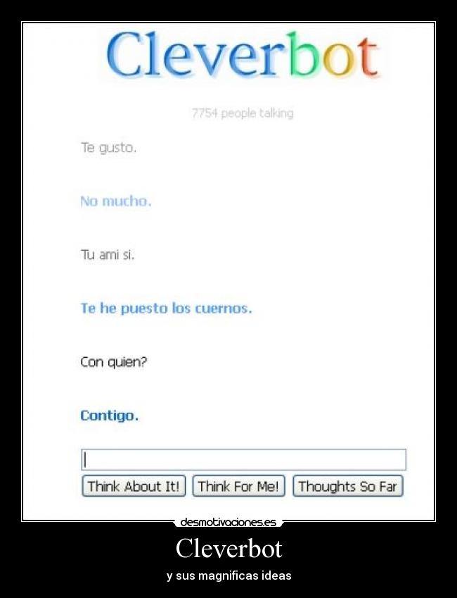 Cleverbot - y sus magnificas ideas