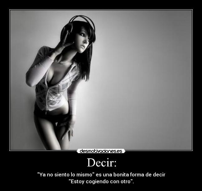 Decir: -