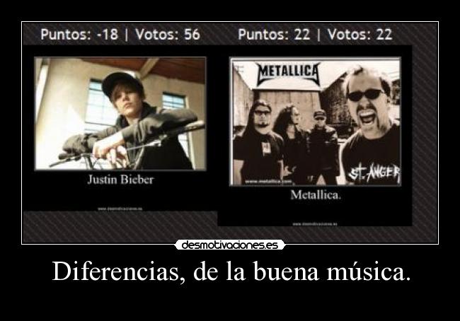 Diferencias, de la buena música. - 