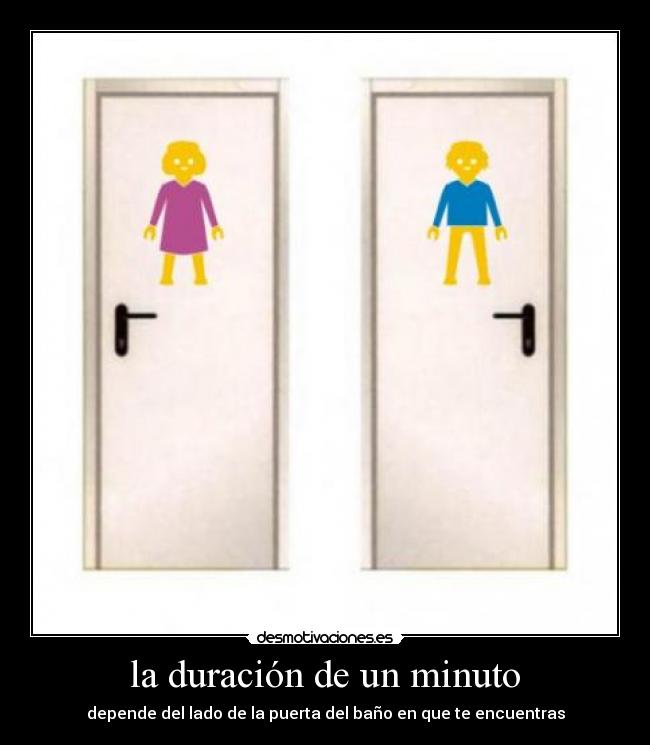 la duración de un minuto -