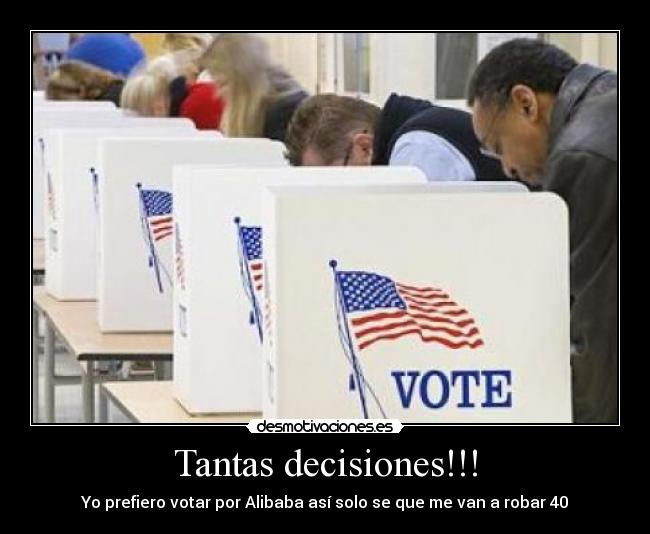 carteles votaciones desmotivaciones