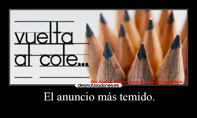 El anuncio más temido. - 