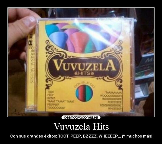 carteles vuvuzela exitos musica desmotivaciones
