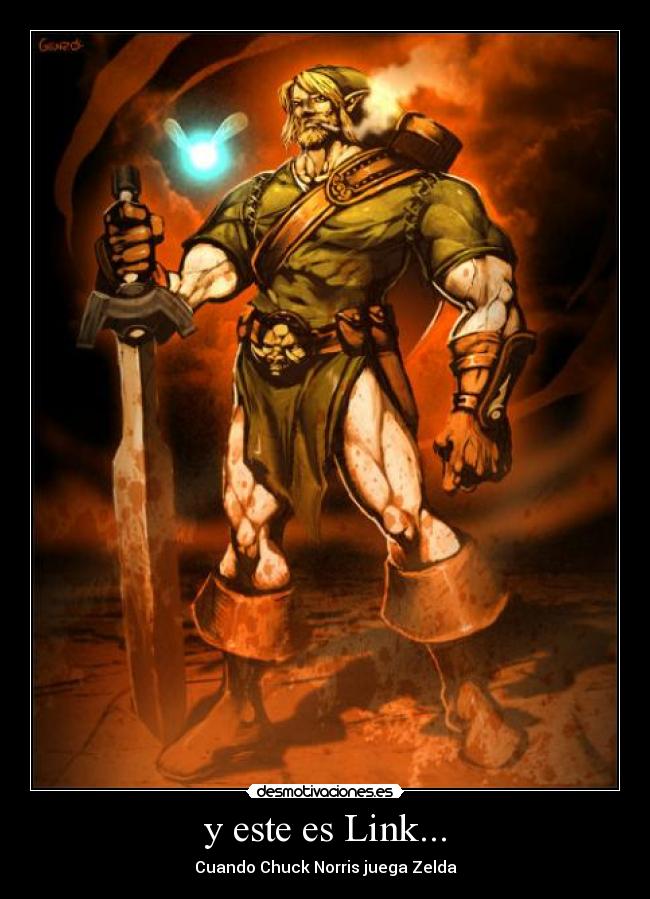 y este es Link... - Cuando Chuck Norris juega Zelda