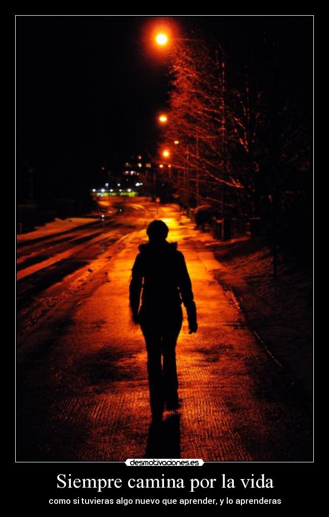 Siempre camina por la vida - como si tuvieras algo nuevo que aprender, y lo aprenderas