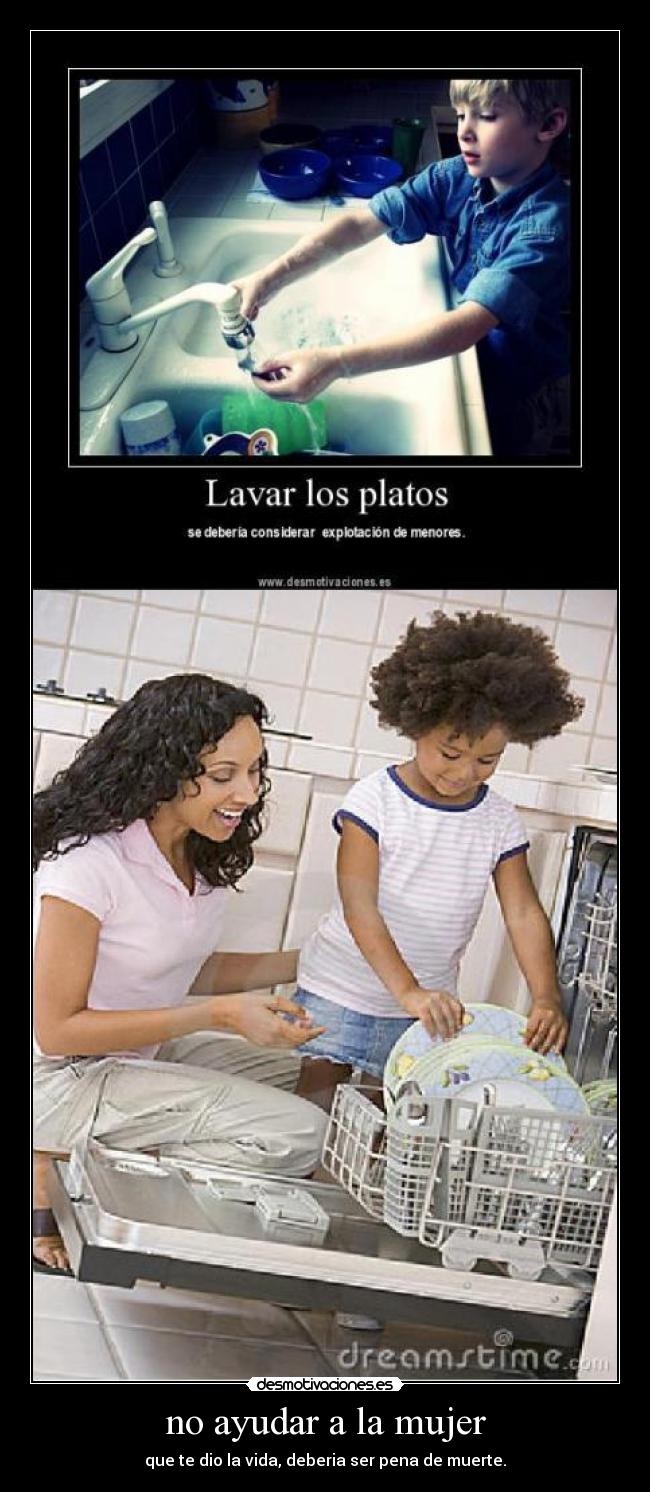 no ayudar a la mujer -