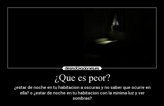 ¿Que es peor? -