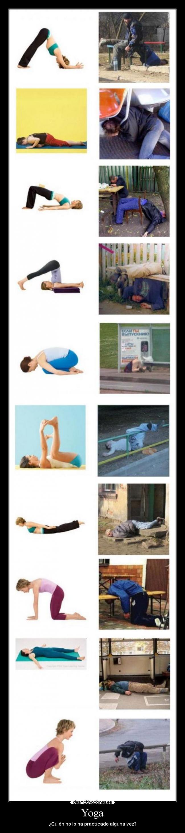 carteles yoga alcohol desmotivaciones