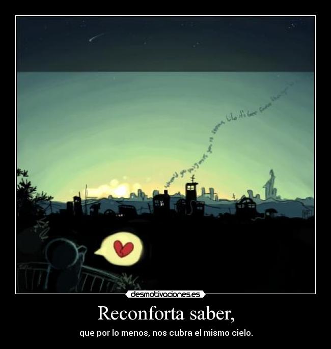 Reconforta saber, -