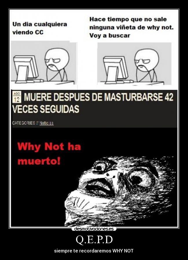 Q.E.P.D - siempre te recordaremos WHY NOT 