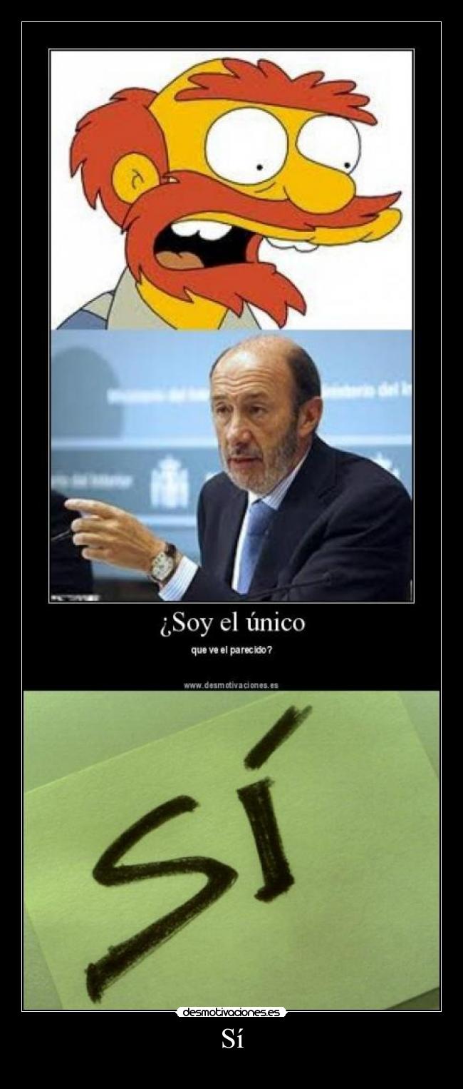 carteles rubalcaba los simpson si desmotivaciones