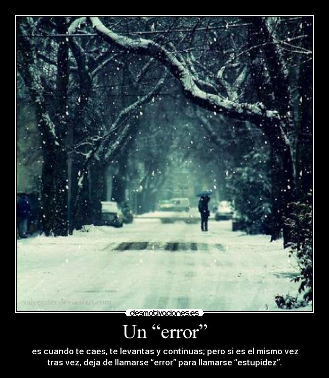 Un “error” - 