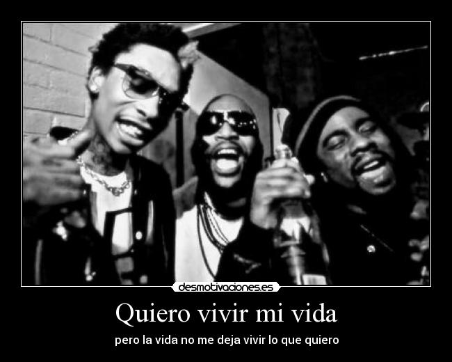 carteles vida quiero vivir vida desmotivaciones