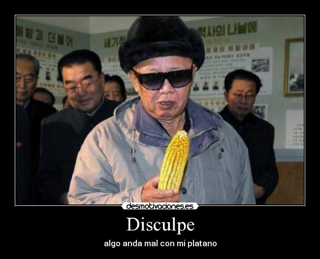 Disculpe - algo anda mal con mi platano