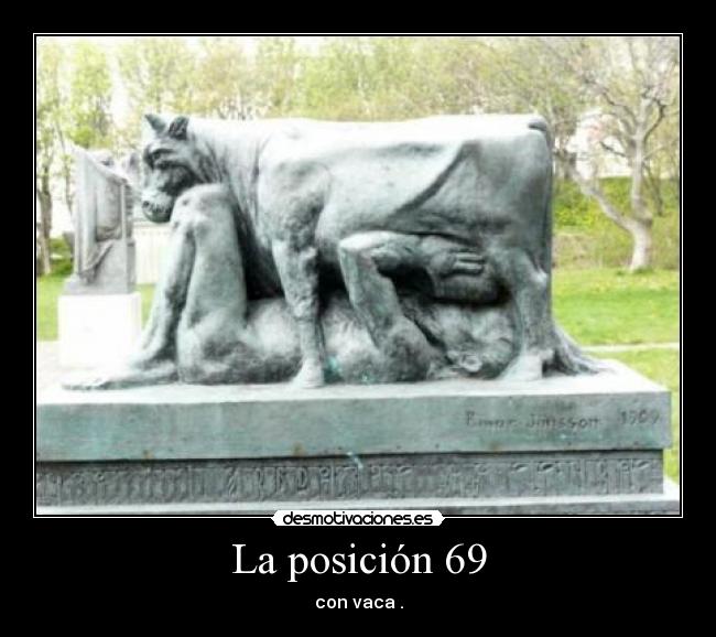 La posición 69 - con vaca .