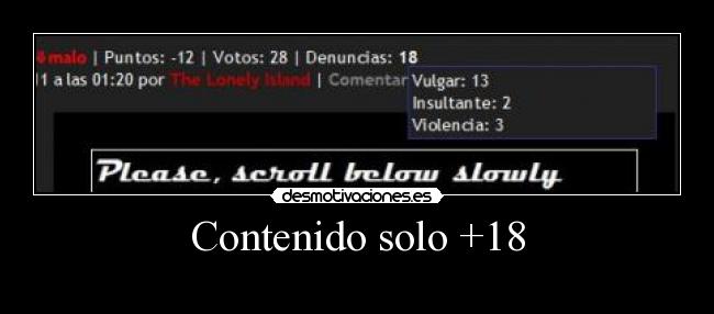 Contenido solo +18 - 