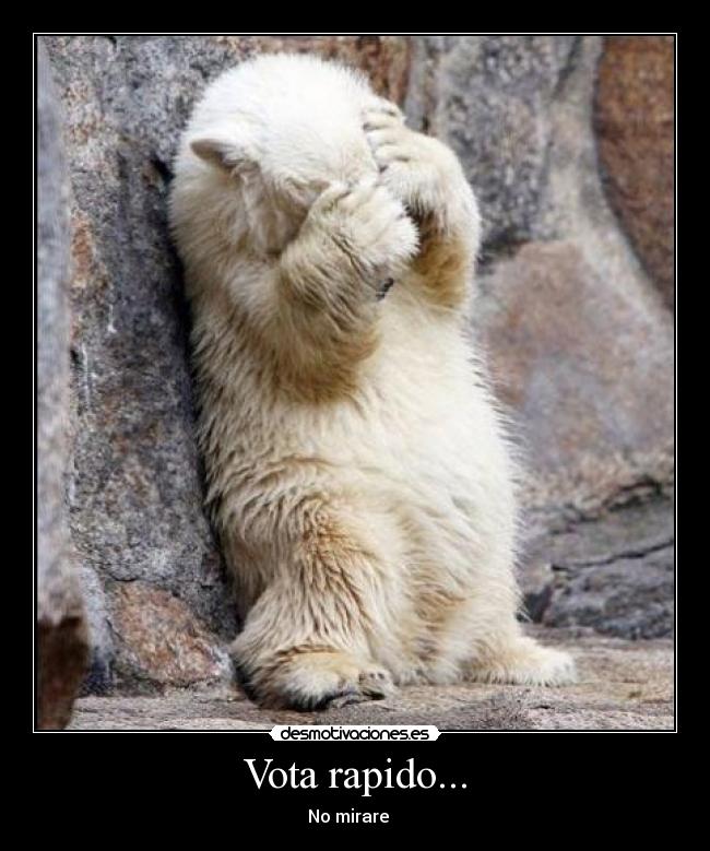 Vota rapido... - No mirare   