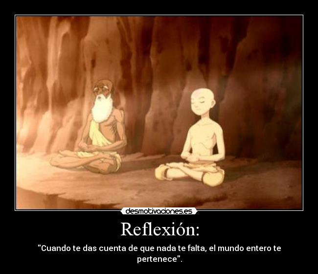 carteles budismo avatar aang meditacion reflexion desmotivaciones