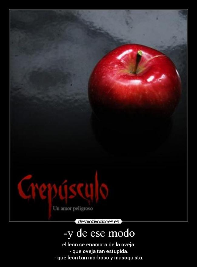 -y de ese modo -