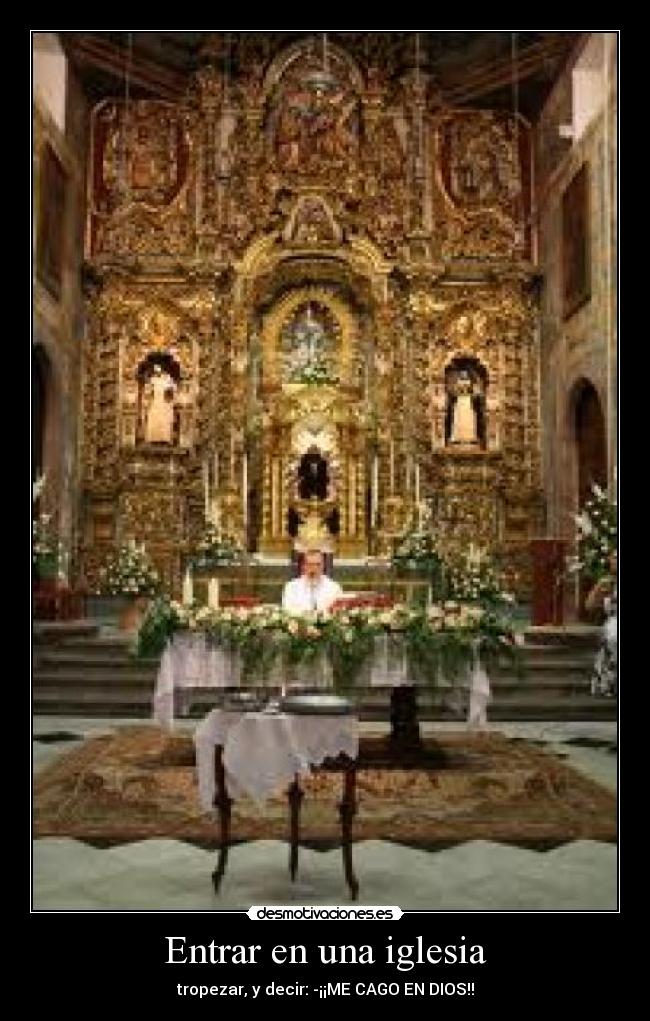 Entrar en una iglesia -