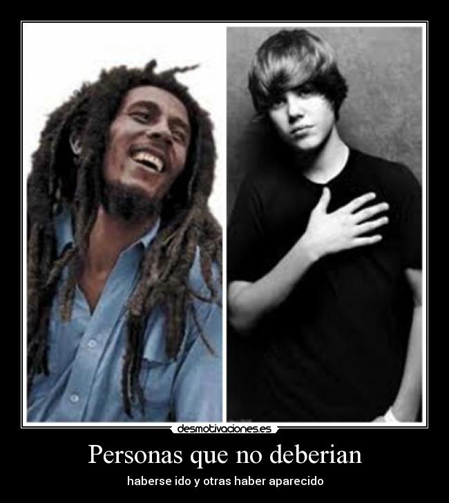 carteles justin bob marley personas gay desmotivaciones