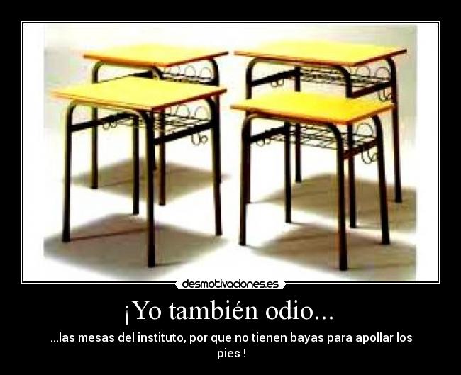 ¡Yo también odio...  - 