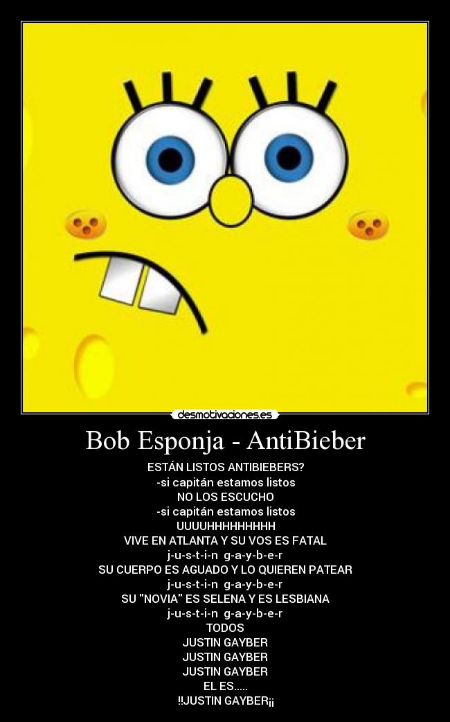 Bob Esponja - AntiBieber -