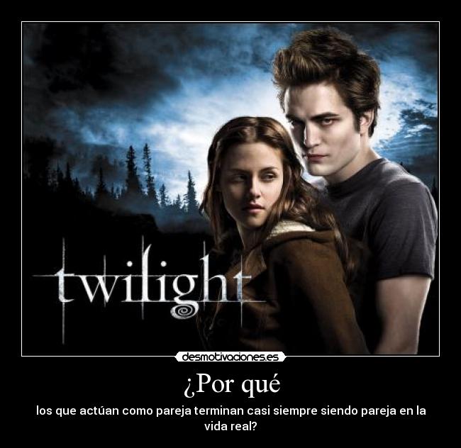 ¿Por qué - los que actúan como pareja terminan casi siempre siendo pareja en la vida real?