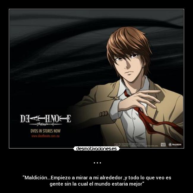 carteles death note kira frase misa elle desmotivaciones