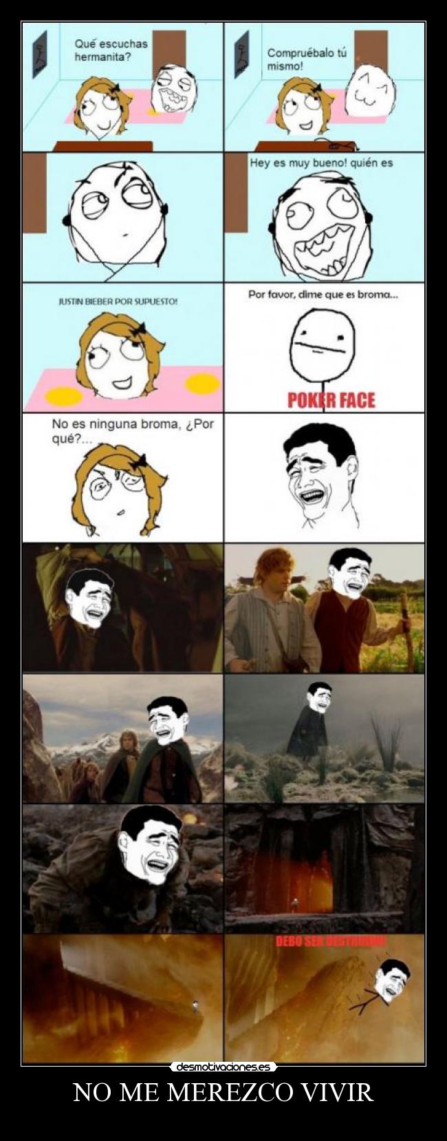 NO ME MEREZCO VIVIR -