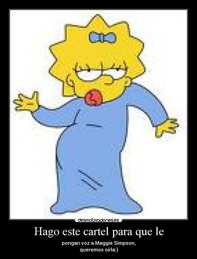 Hago este cartel para que le -