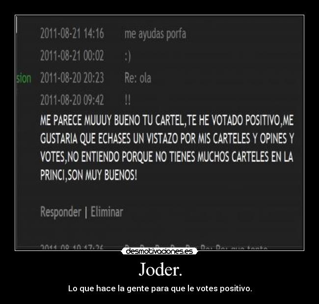 Joder. - 