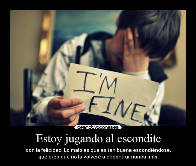 Estoy jugando al escondite - 