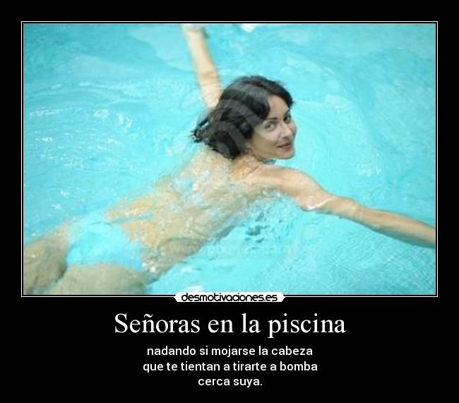 Señoras en la piscina - 