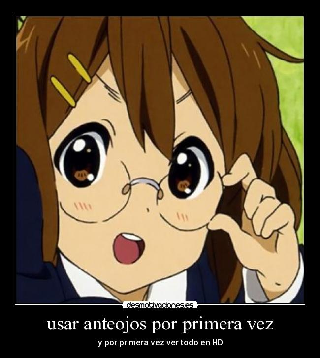 usar anteojos por primera vez -
