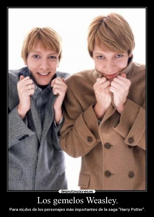 Los gemelos Weasley. - 