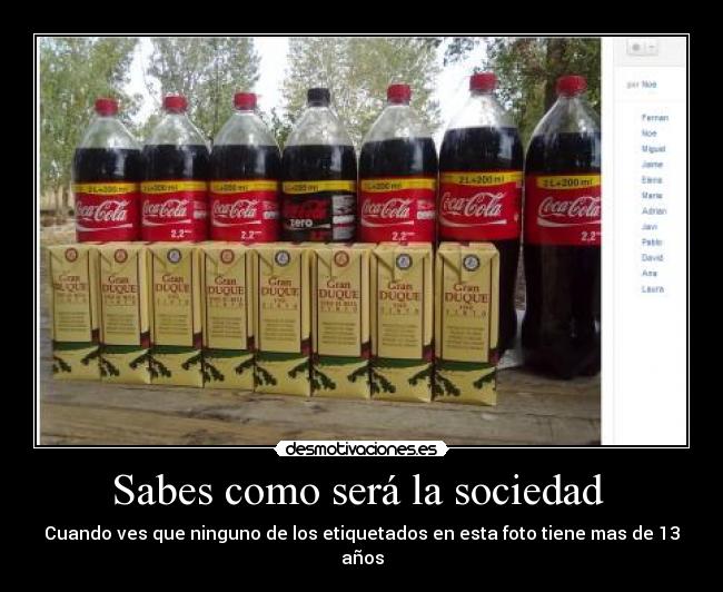 Sabes como será la sociedad -