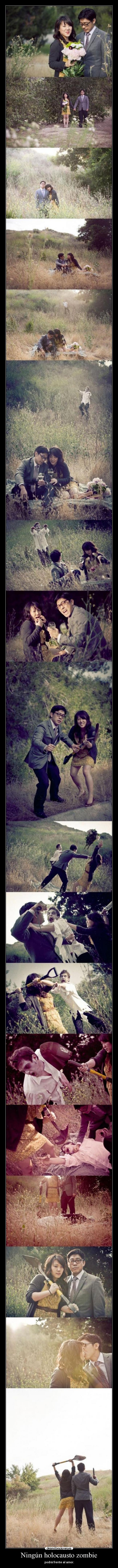 Ningún holocausto zombie - podrá frente al amor.