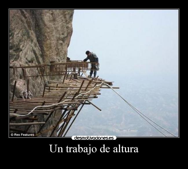 Un trabajo de altura - 