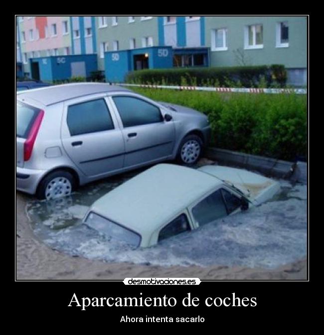 Aparcamiento de coches -