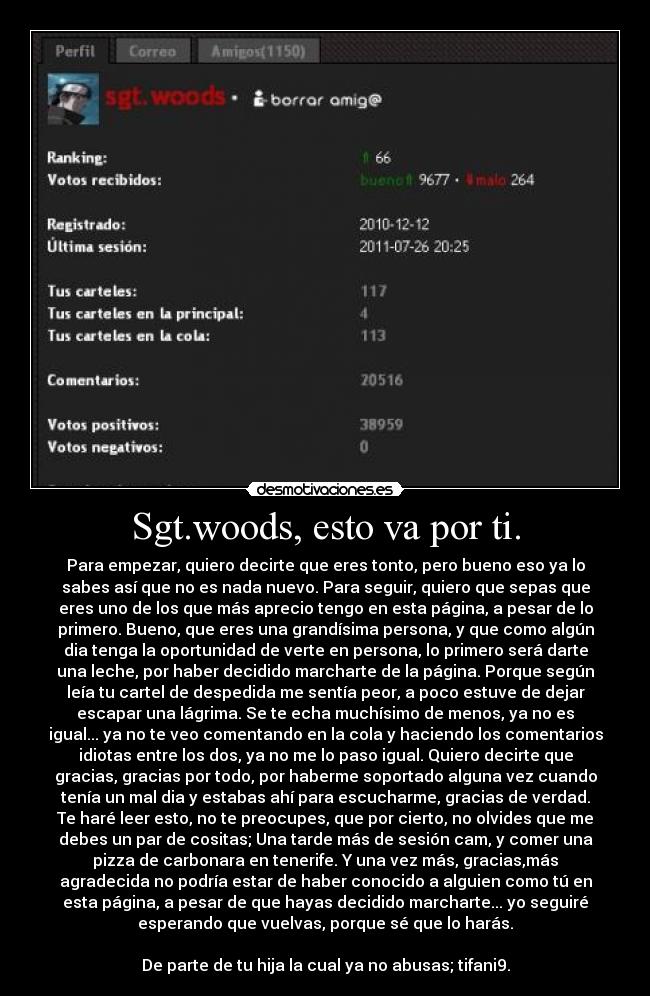 Sgt.woods, esto va por ti. -
