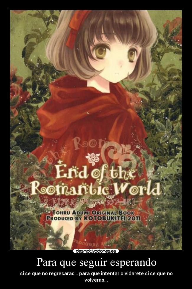 Para que seguir esperando -