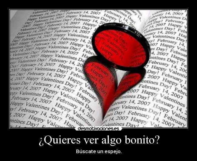 carteles algo bonito espejo tu desmotivaciones