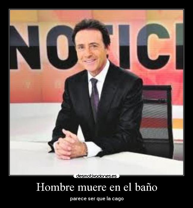 Hombre muere en el baño -
