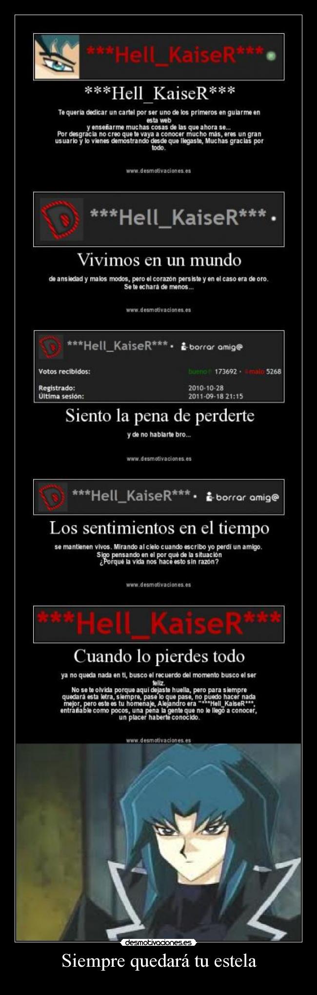 Siempre quedará tu estela - 