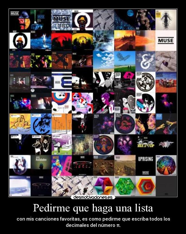 carteles mis canciones favoritas desmotivaciones