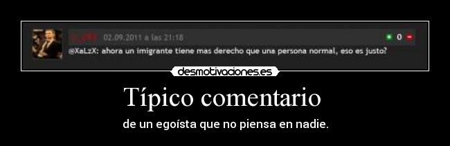 Típico comentario -